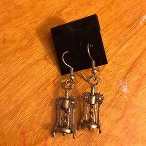 Corkscrew / Wine bottle opener Earrings